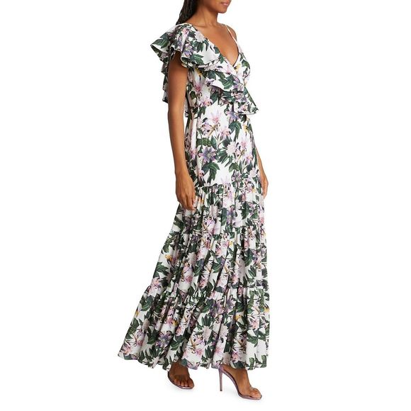 No Pise La Grama
Aracea Asymmetric Ruffled Maxi Dress - Picture 3 of 11